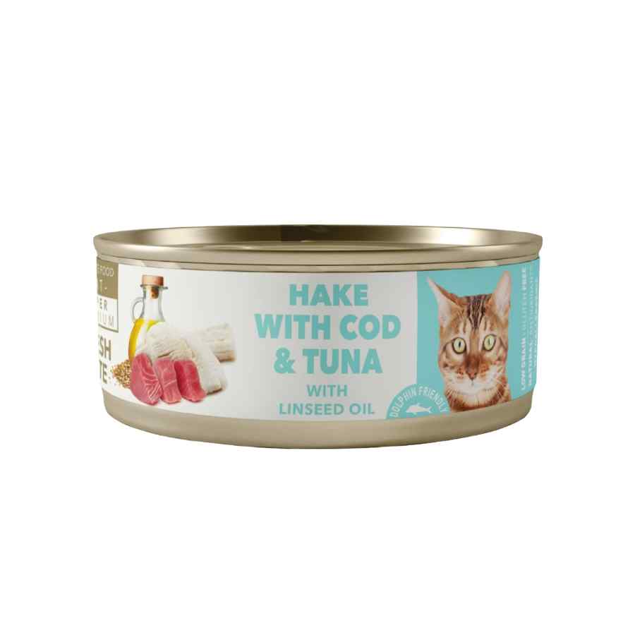 Amity Hake With Cod And Tuna Sterilized Cat Wet Food 80 Gr image number null